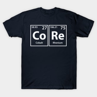 Core (Co-Re) Periodic Elements Spelling T-Shirt